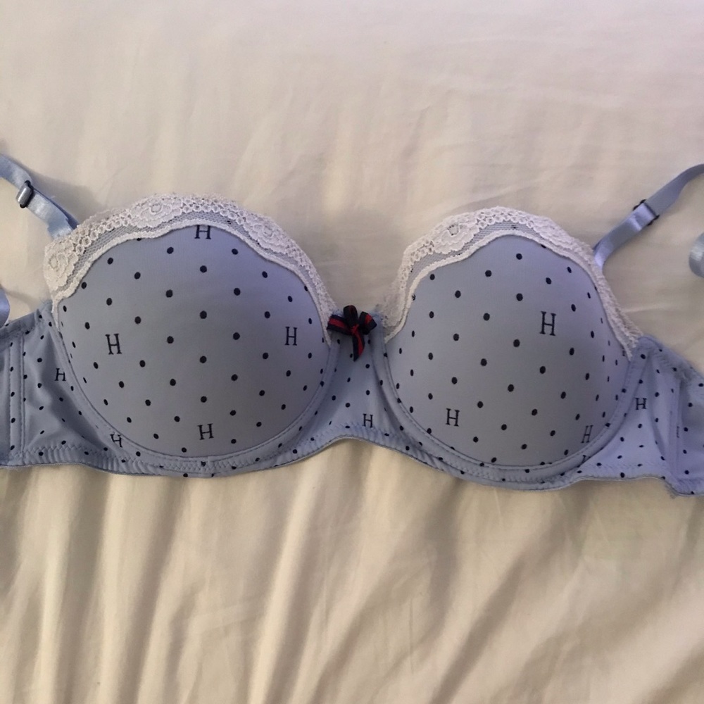 Blue Tommy hilifiger push up bra